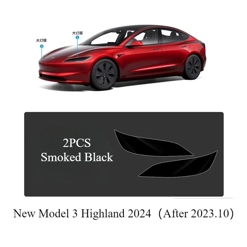 Car Body Protective Film for Tesla Model 3/Y/3+ 2024 TPU Transparent Film Front Rear Door Extended Invisible Car Clothing Set