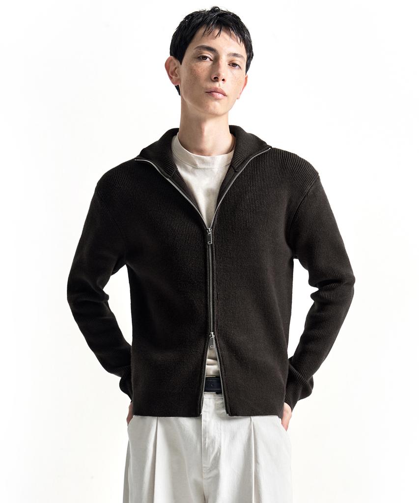 COSTUME O’CLOCK Daily Slim Fit Zip-Up Knit 6 Color Cooscd023
