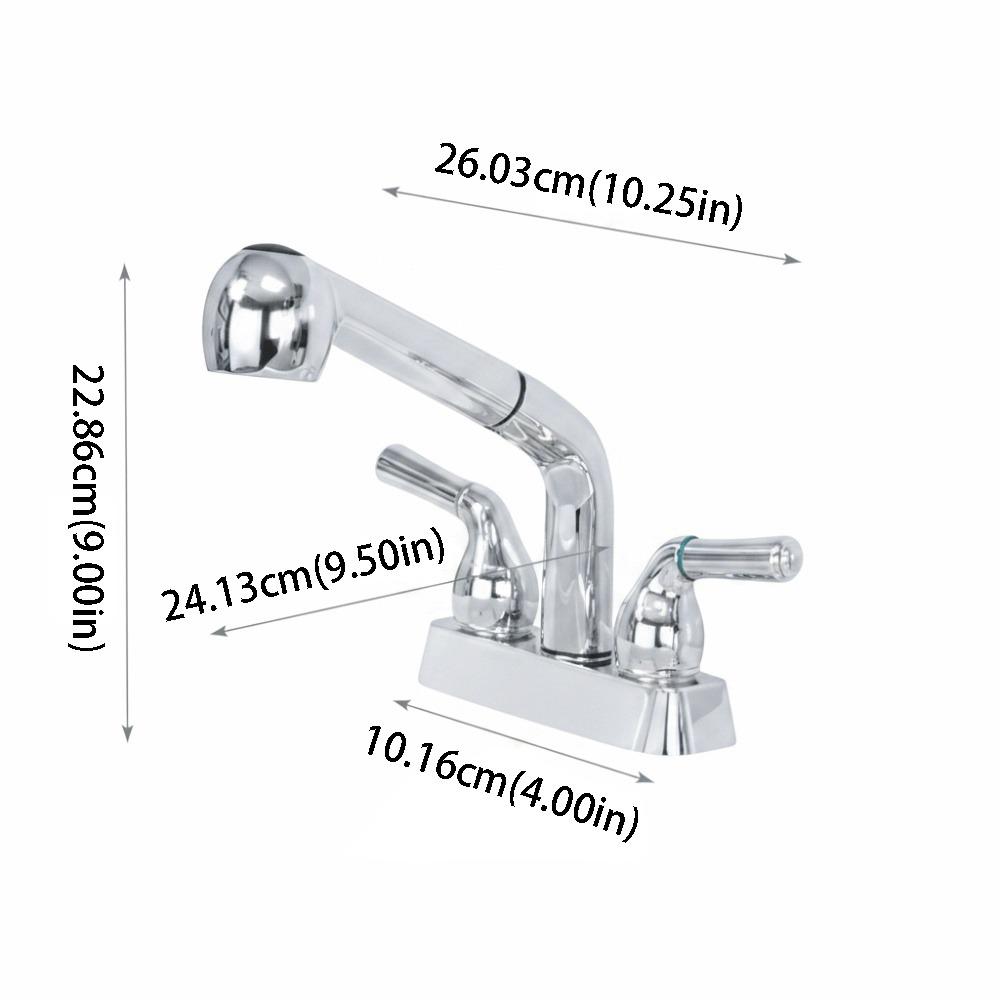 

Chrome Finish Laundry Sink Faucet 4 Inch Centerset Shop Sink Faucet Utility Sink Faucet Shop Sink срібний