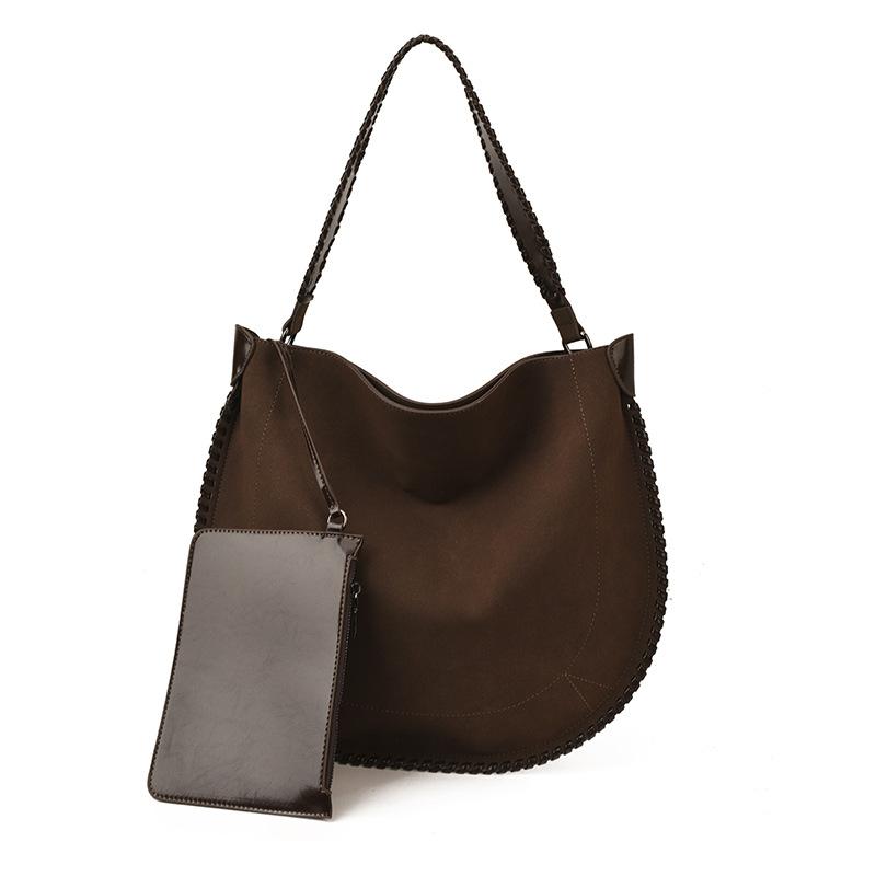 Fashion women's bag 2025 new autumn retro casual shoulder bag large capacity versatile bag commuter underarm bag