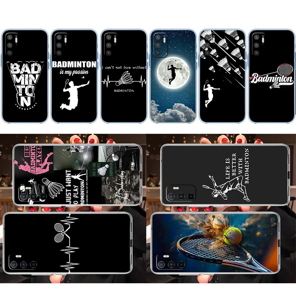 LO13 Badminton Sports Phone Case for Motorola Moto E13 E15 E20 E22 E22I E22S E30 E32 E40 E7 E7I G Plus Power Play Stylus G22 G14