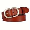 New Genuine Leather Cowhide Belt for Women, Casual and Versatile Pin Buckle Belt, Korean Style Ins Top Layer Jeans Belt for Women
