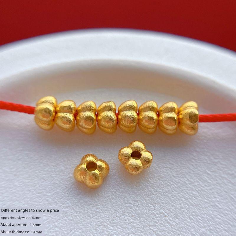 

925 Ancient Style Silver Plated Accessories Carved Osmanthus Spacer Beads Pendant Slip Pendant DIY Handmade Bead String Jewelry Accessories SA8484 925 Silver Osmanthus Beads Large