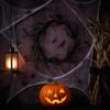 Artificial Twisted Twigs Halloween Black Branch Garland Wall-Mounted Halloween Spooky Wreath  Bar