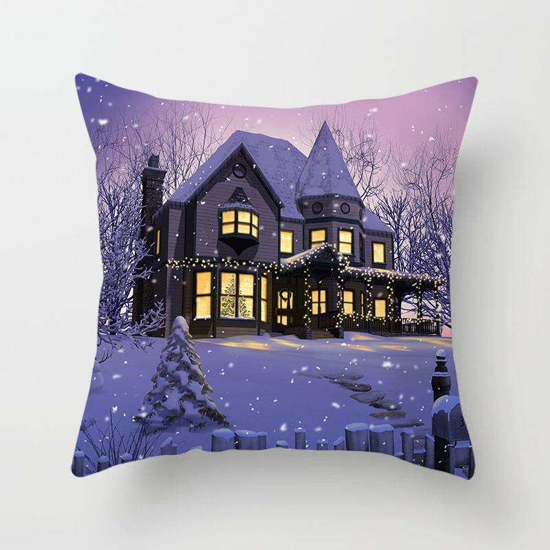 

Рождественские домашние наволочки с рождественским принтом для кровати, домашний декор, наволочки, Рождественский декор, наволочки 40x40cm