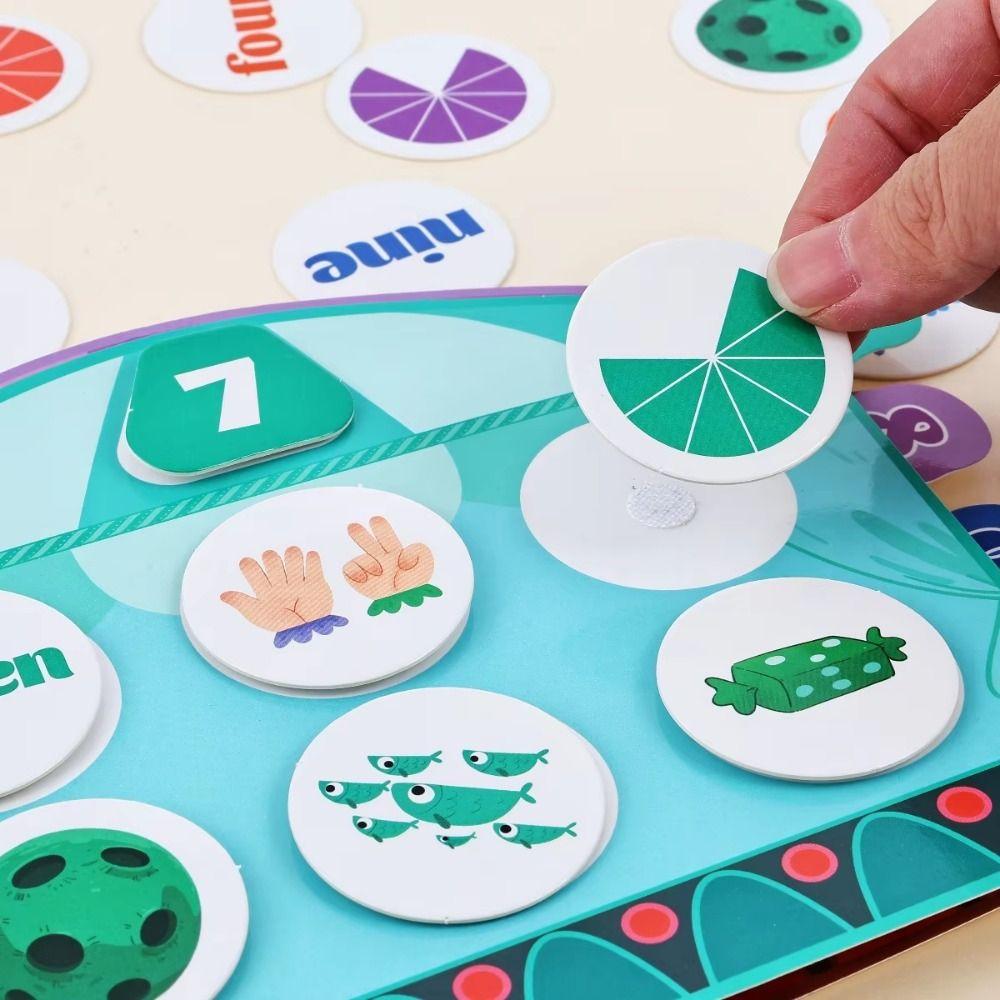 1-10 Quantity Word Cognition Montessori Quiet Busy Book DIY Kids Busy Book Toy  Children