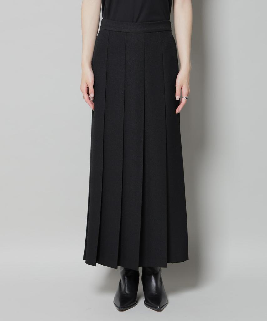 Nano Universe Wide Pleated Long F Women's Skirt, 040, Beige, 673-5230316