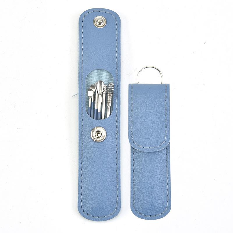 6Pcs/set Ear Wax Pickers Earpick Wax Remover Stainless Steel Piercing Kit Earwax Curette Spoon Care Ear Clean Toolear Cleaner