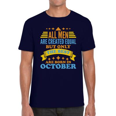 Born In October Birthday Unisex Mens T Shirt Womens Tops Tees