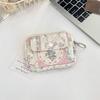 Cute Cartoon Floral Quilted Multifunctional Bag: Organizer, Document Holder, Coin Purse, Card Holder