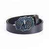 Vintage Bull Head Western Cowboy Men's Leather Belt - Personalized and Stylish