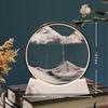 Sandscape Moving Sand Art Picture Quicksand Craft Round Glass 3D Deep Sea Hourglass Flowing Sand Painting Office Home Decor Gift