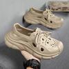 Slippers Men'S Trendy Versatile Paris Hole Shoes Men'S Platform Beach Sports Outdoor Baotou Sandals