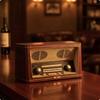 Décoration Radio Fer Forgé Décorative Nostalgique avec Grille Haut-parleur pour Tiges