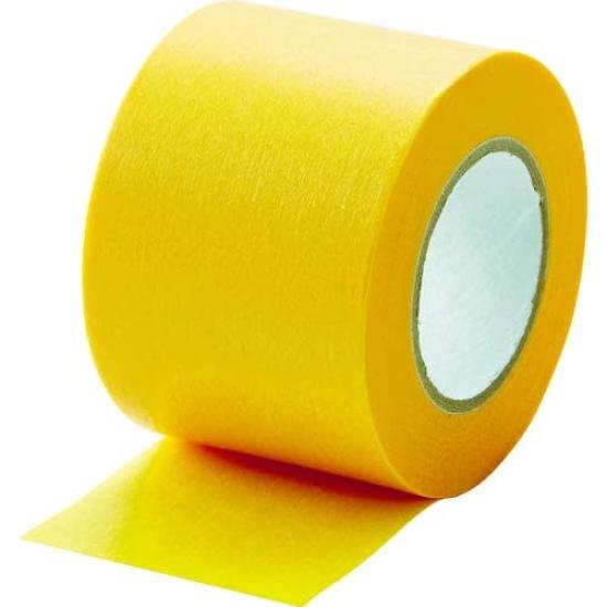 TRUSCO Architectural Paint Masking 40mm Wide x 18m 3 Tape, Long, Rolls, Yellow, MTA-4018-3-Y, 10-Pack (Case Sold)