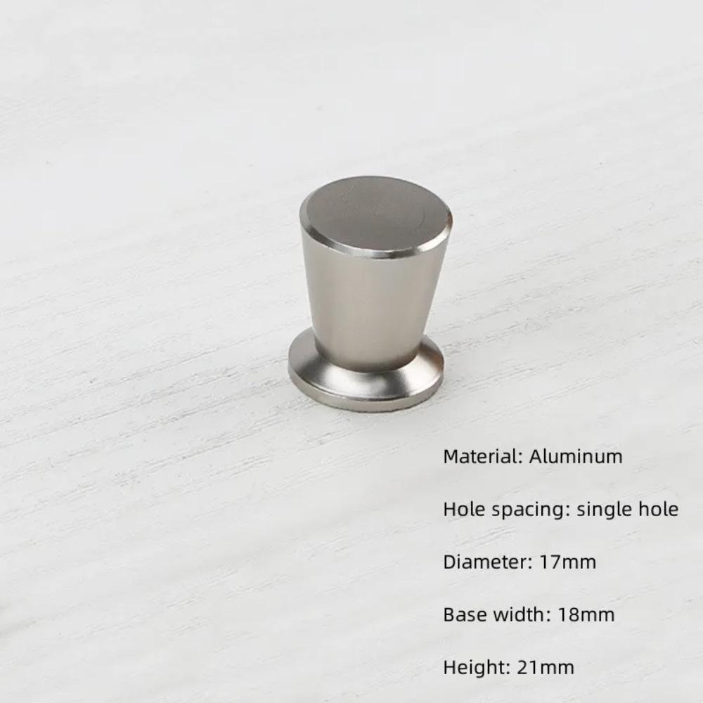 Silver Furniture Handle Single Hole Furniture Knobs Small Door Handle Cabinet Pulls Wardrobe