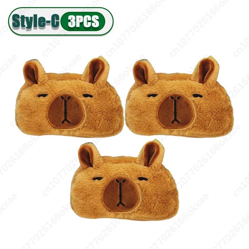 Kapybara Stationery Pen Bag Cute Guinea Pig Large Capacity Plush Stationery Japanese Pen Box Learning Stationery Supplies
