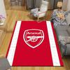 Arsenal Flanellmönstrad Matta, Hemsoffa Dekoration för Vardagsrum & Sovrum, Halkfri Lekflanell Golvmatta för Spelrum