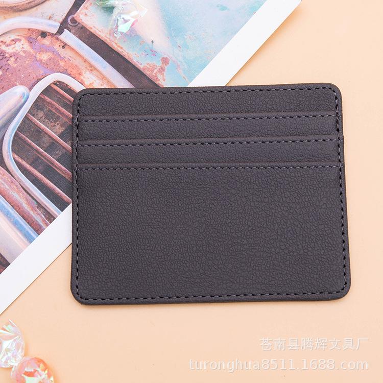 Cortical Anti-degaussing Bank Card Cover Pu Leather Creative Portable Multi-functional ID Cover Rfid Card Cover