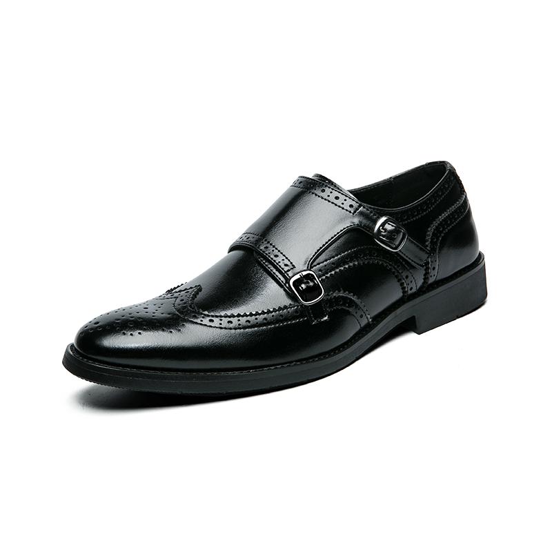 Fashion British Style Mens Shoes Genuine Leather Loafers Bottom Leather Gentleman New Fashion Slip-on Shoes Business Wedding Party Shoes