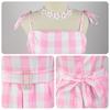 Pinkes Prinzessin Cosplay Kostüm für Damen Margot Bar Bii Kleid Halloween Niedliche Outfits für Damen Rollenspiel