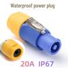 3P LED Display Quick Plug Socket for Solderless Power and Stage Audio Equipment Connection