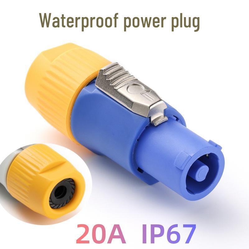 3P LED Display Quick Plug Socket for Solderless Power and Stage Audio Equipment Connection