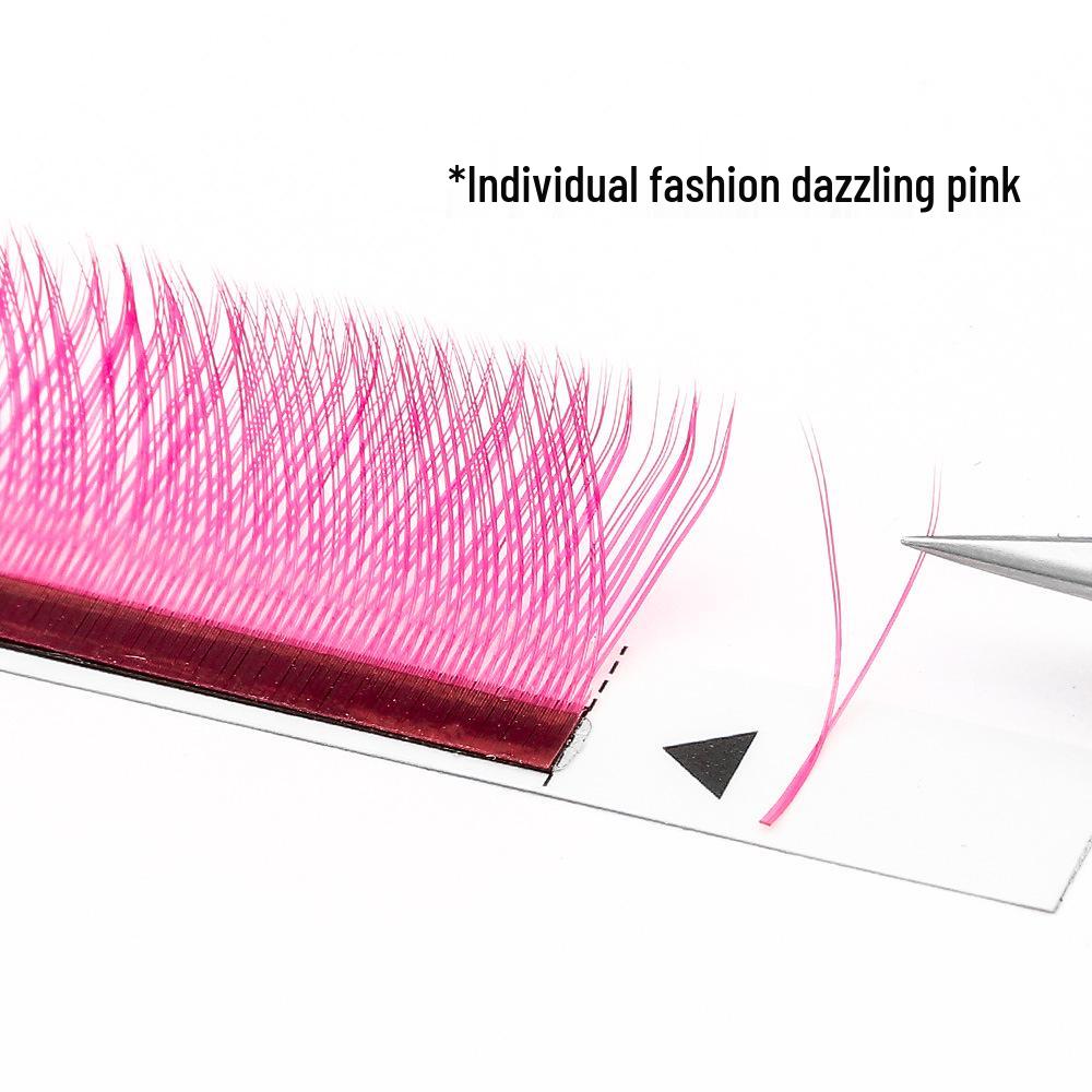 

If Flowers Become Immortals: Colorful Y-Shaped Pink Eyelash Extensions - Natural, Soft & Dazzling by Yaya Blooming 0.07 Pink YY C Curl (12 Rows)