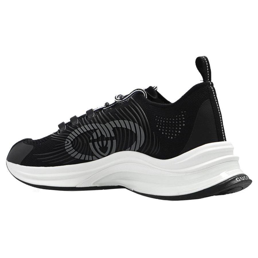 Gucci Run Sneaker 'Black White' 714657 USM10 8442