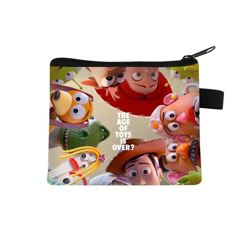 Πορτοφολάκι Toy Story Παιδικό Χαριτωμένο Μίνι Πορτοφόλι Αποθήκευσης Πολυεστερικό Εκτυπωμένο Πορτοφολάκι με Φερμουάρ Θήκη Καρτών