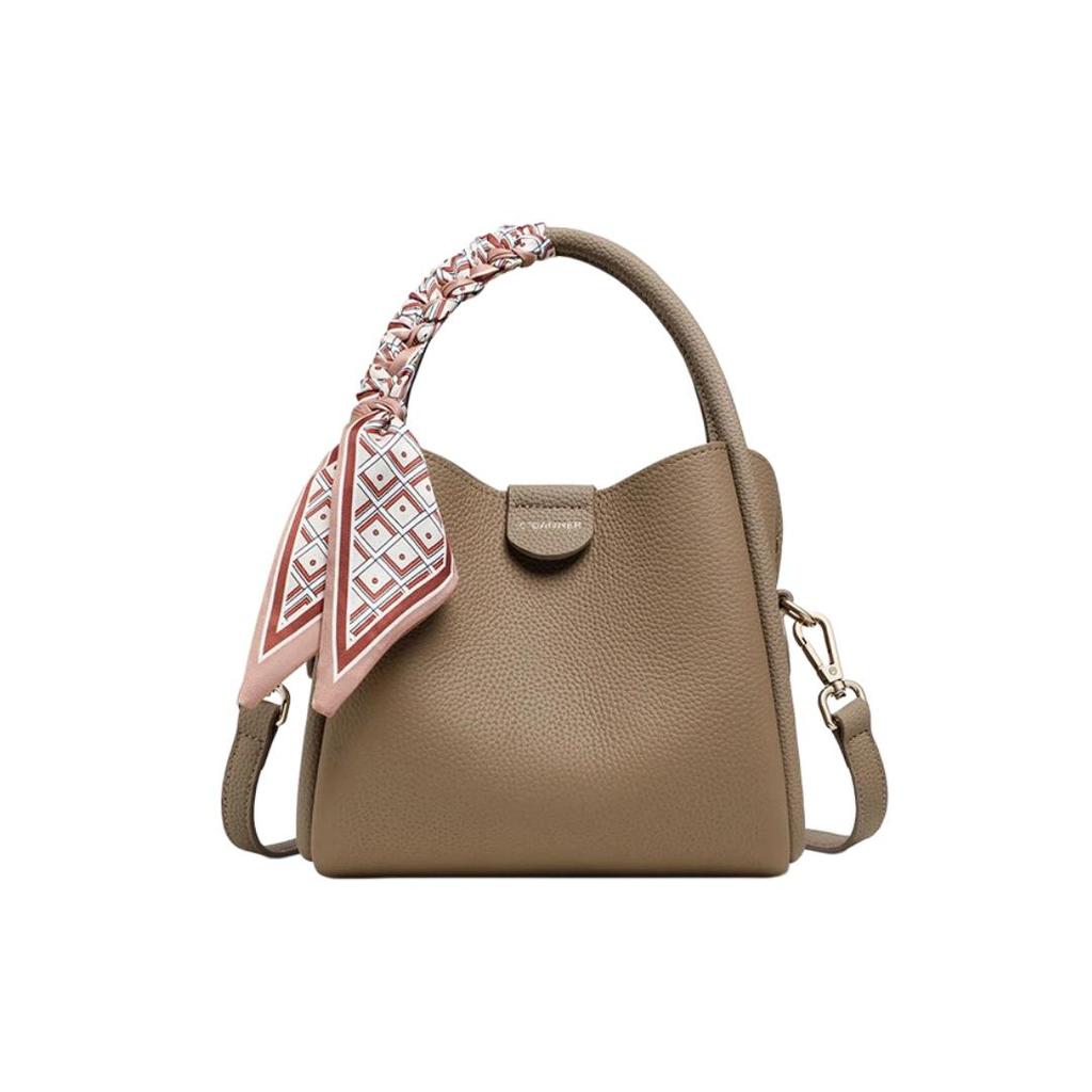 C.BANNER Top-Grain Leather Crossbody Bag, Handbag, Shoulder Bag, Grey
