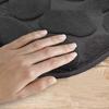 Non Slip Absorbent Bathroom Rug Set Grey Soft Pebble Design 1/2 Piece for Bathroom Toilet Front Floor Use