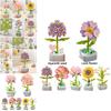 Educational Flower Assembly Toy Innovative Plant Building Blocks For Kids Abs Plastic Material