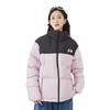 Li Ning Color Block Water Resistant Loose Short Down Jacket Women Outerwear Light-Mist-Purple AYMT318-2