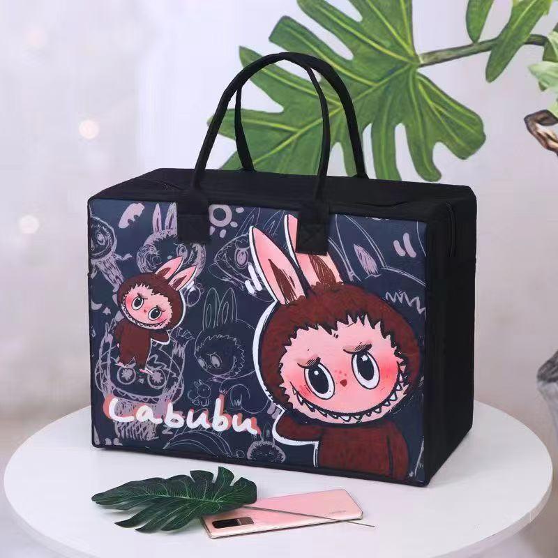 

Мультяшная сумка-тоут Labubu большой вместимости для студентов и путешествий