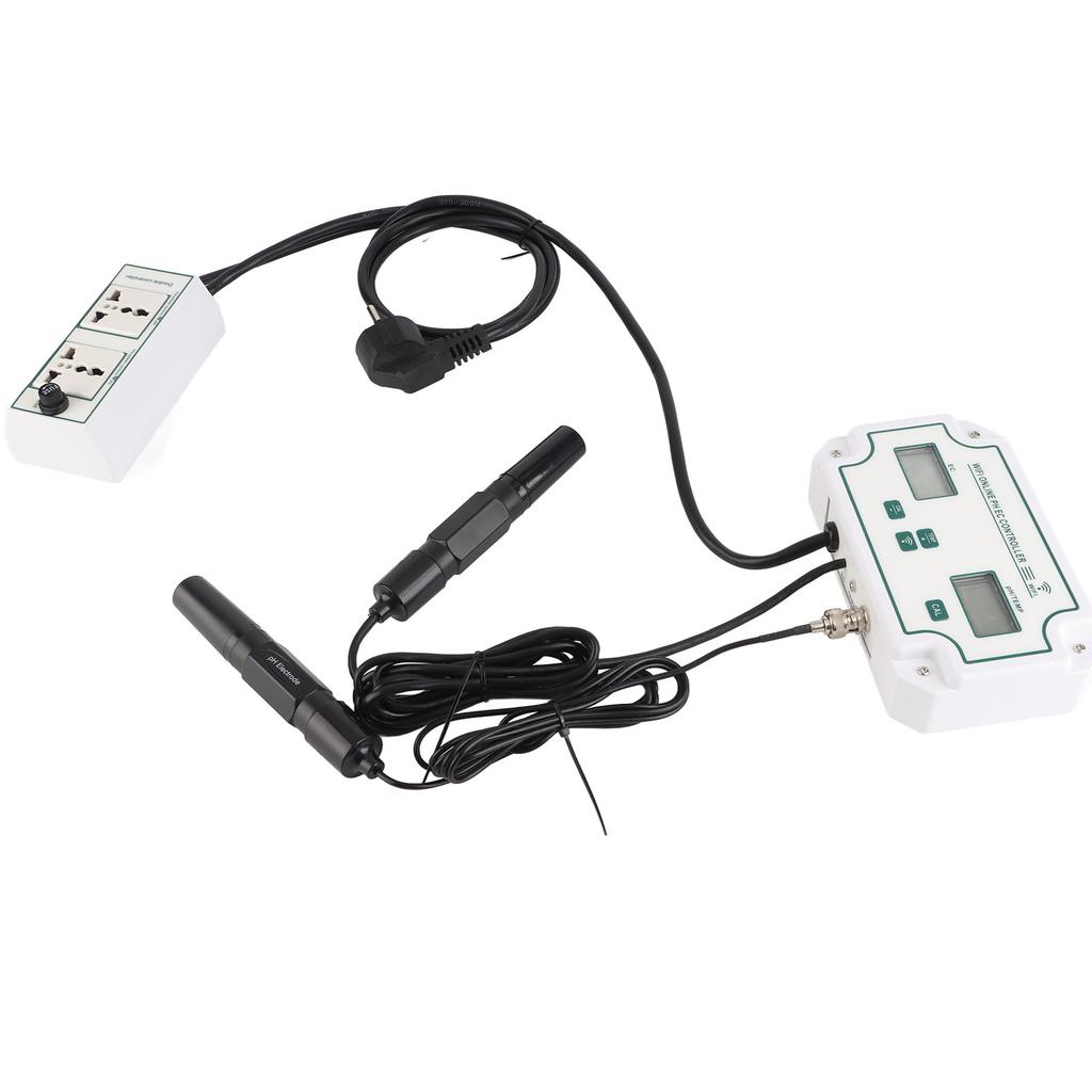 Water Quality Tester PH EC TEMP 3 in 1 Tester WIFI Automatic Identification Tester with Alarm Function EU Plug 230V