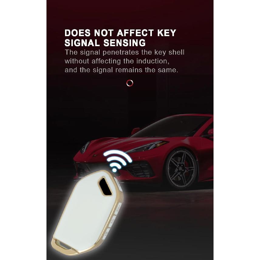 Ontto TPU Schlüsselanhänger Hülle Passend für Kia Telluride 2023 2024 Smart Fernbedienung Schlüssel Fernbedienung