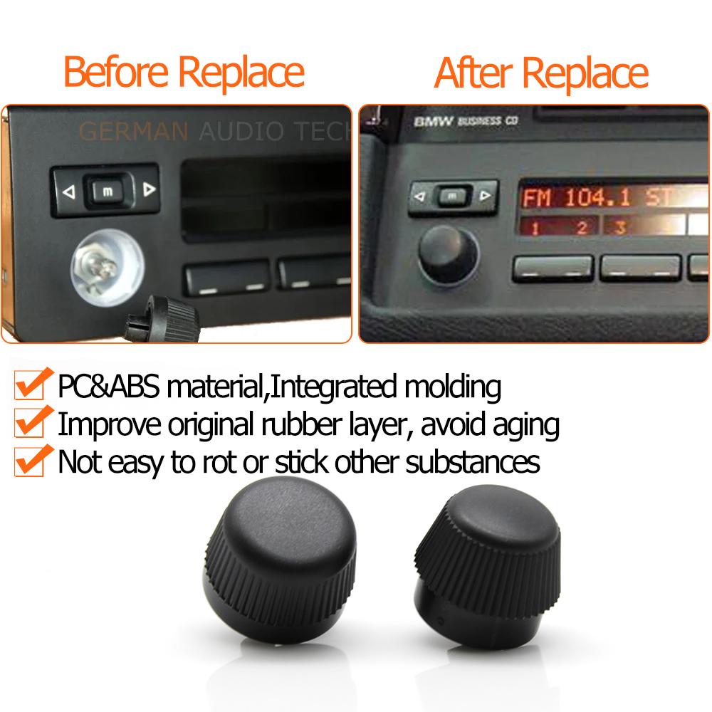 Car Dashboard Radio CD Player Audio Volume Rotary Switch Button Knob For BMW X5 5 7 Series E53 E39 E38 65828372162 65528385458