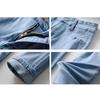 WTEMPO Women's Jeans High Waist Stretch Skinny Denim Trousers Streetwear Blue Vintage Washed Elastic Slim Pencil Pants Oversize