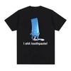 I Eat Cement Cursed Cat Funny Meme T Shirt for Women Fashion Casual Short Sleeve T Shirts Women T-shirt Tops