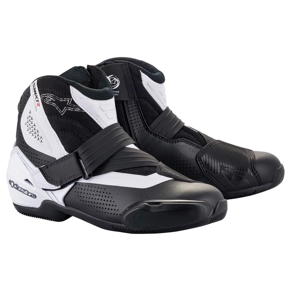 Alpinestars R V2 Vented Motorcycle 2224021 SMX-1 Boots, Black/White, EUR40/25.5cm,