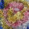 Christmas Tinsel Garland Shiny Hanging Garland Ornaments 5-meter for Christmas Tree Party Supplies Indoor and Outdoor Decoration