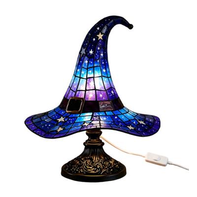 Witch Hat Table Lamp LED Bedside USB Powered Light