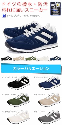 Radweather Waterproof Sneakers for Men and Women, German-made BIONIC FINISH Finish, Water-Repellent, Stain-Resistant, and Non-Slip (Black x White, 27-
