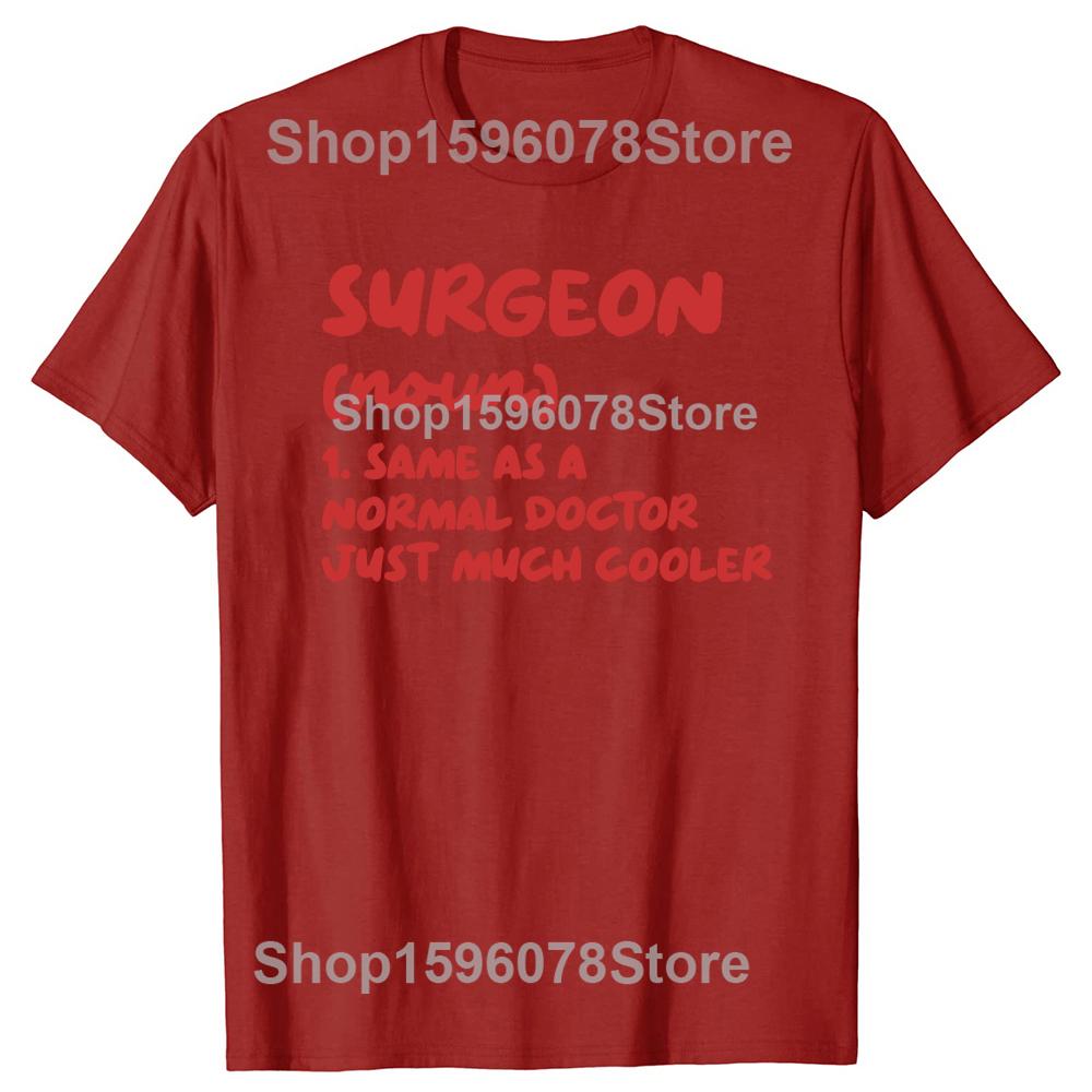 Surgeon Definition Surgery Doctor TShirt Men Women Clothing Fashion T Shirts Cotton Short Sleeve Oversized Loose Tshirt Tops