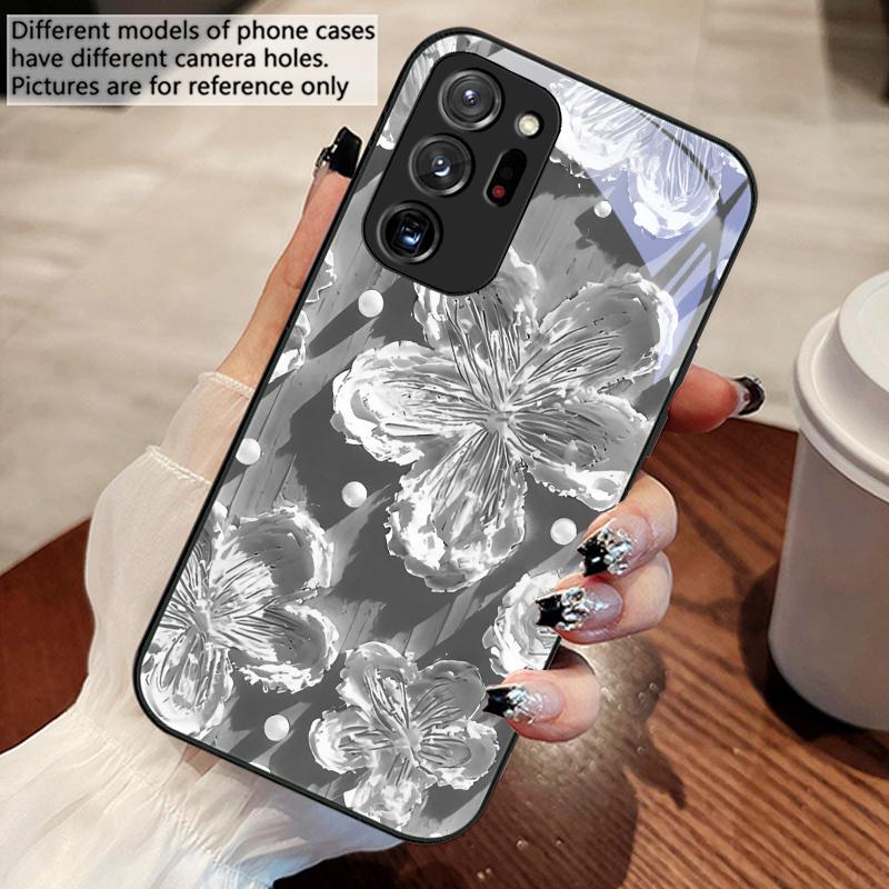 Obraz olejny słoneczników Dla Samsunga Galaxy Note 8 9 10 PRO 20 Ultra A01 02 03 Core 04E 4G 12 13 5G Szkło Hartowane Etui na Telefon