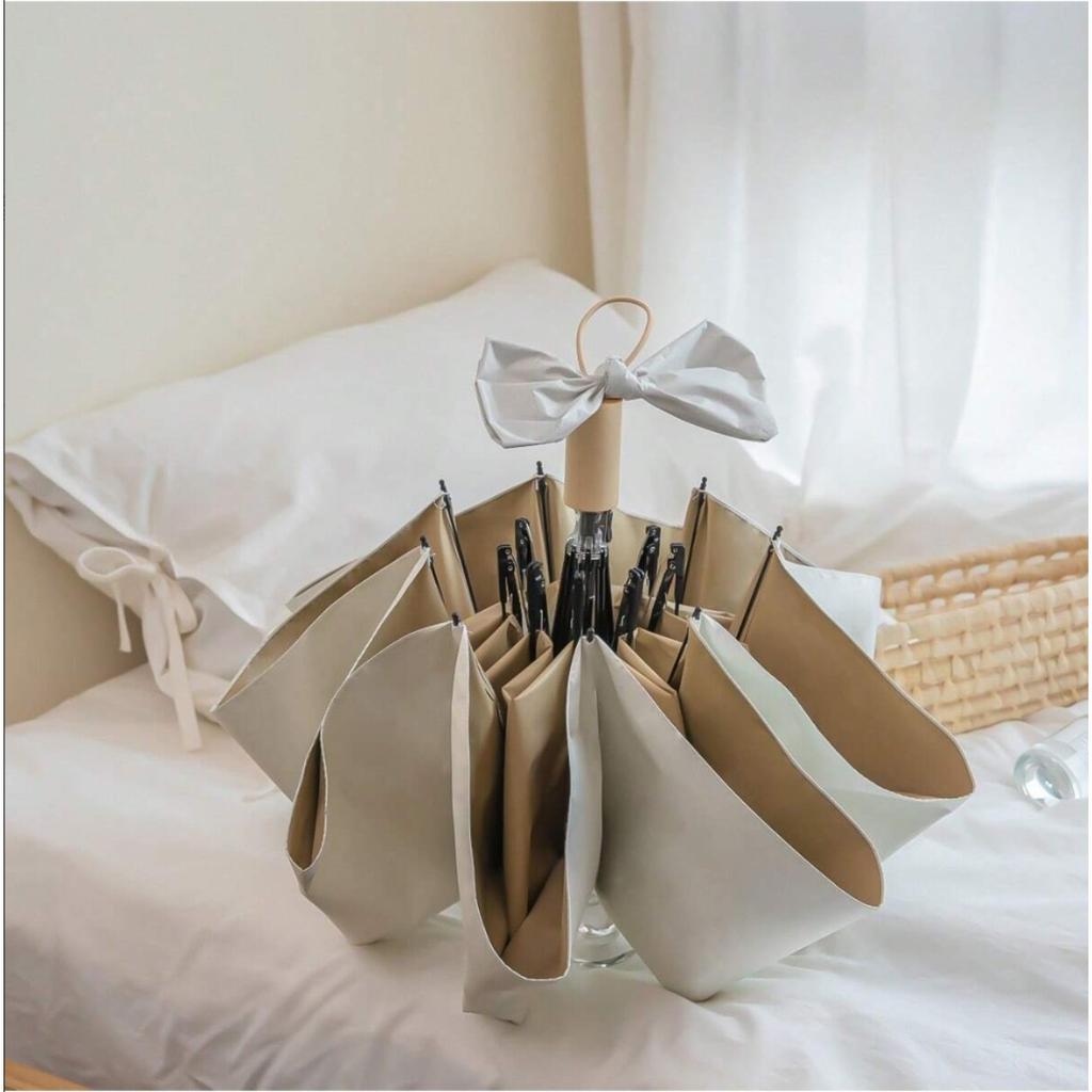 Women'S Sunny And Rainy Dual-Use High-Value Glue Folding Umbrella Durable Sunscreen Umbrella Ins Color