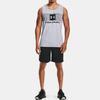 Under Armour Letter Print Spliced Casual Sports Vest Men Vests Gray 1361713-011