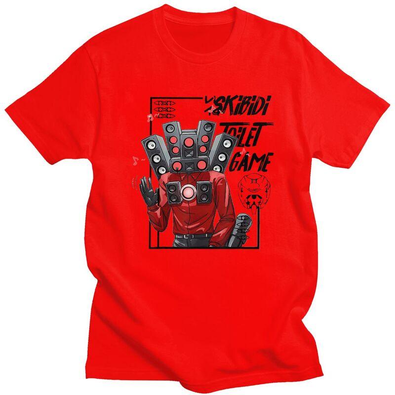 

Custom Mens Hot Game Titan Speakerman Skibidi Toilet T Shirt Short Sleeves Cotton Tshirt Casual Tee Loose Fit Clothing S