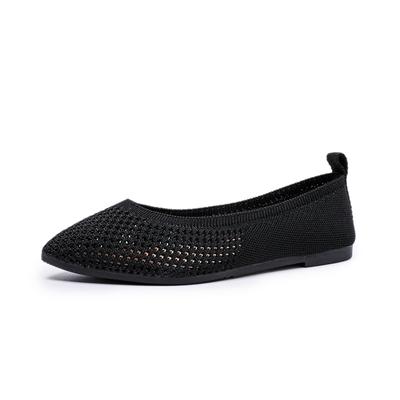 Mode 2024 Sommer Neue Damen Flats Spitzschuh Slipper für Damen Flache Flache Loafer Outdoor Rutschfeste Plateau Air Mesh Flats